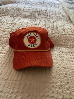 MAD Engine Red-Orange Corduroy Cap with Branded Tag